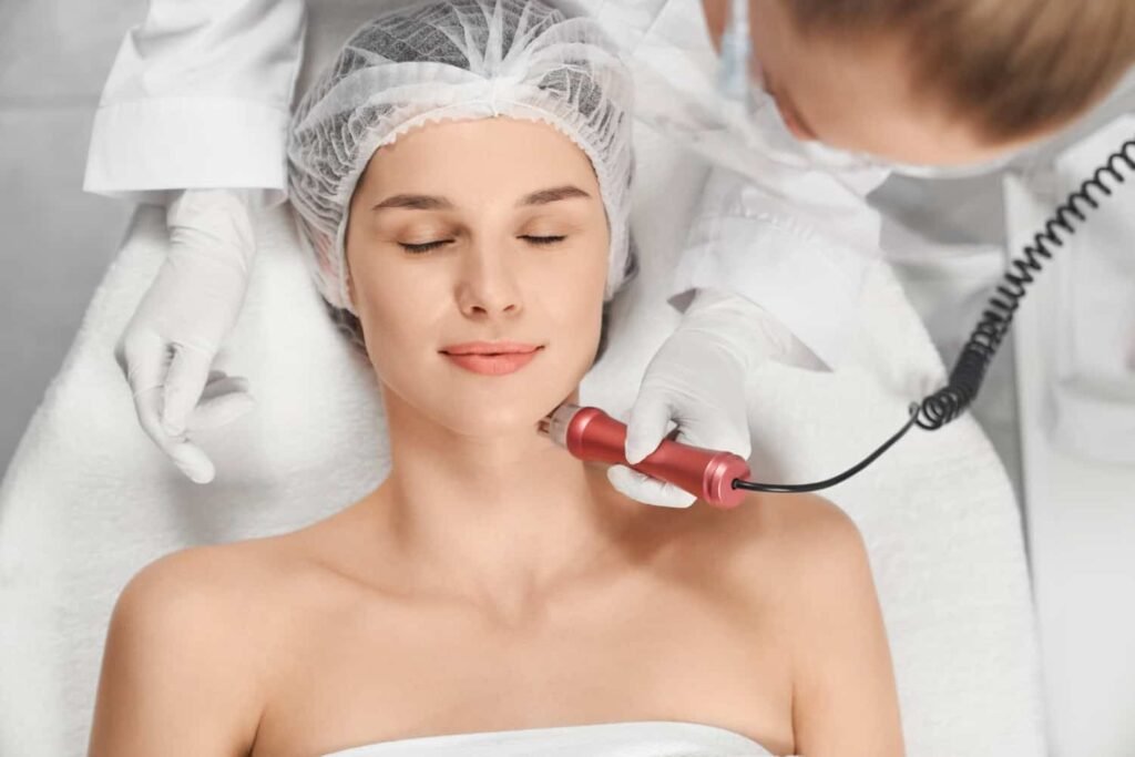 Hydro facial signature with neck