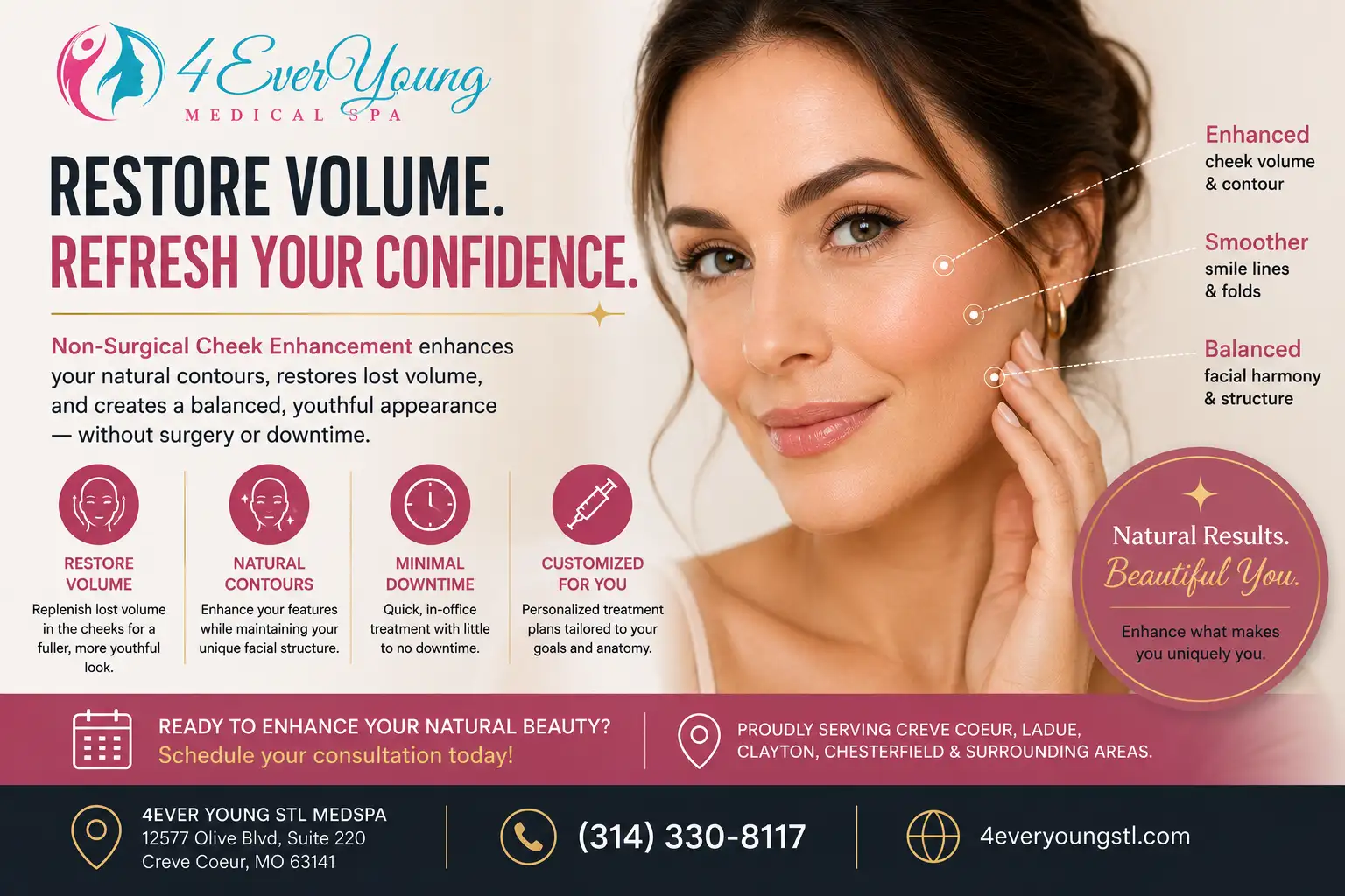 Non-Surgical Cheek Enhancement in Creve Coeur, MO