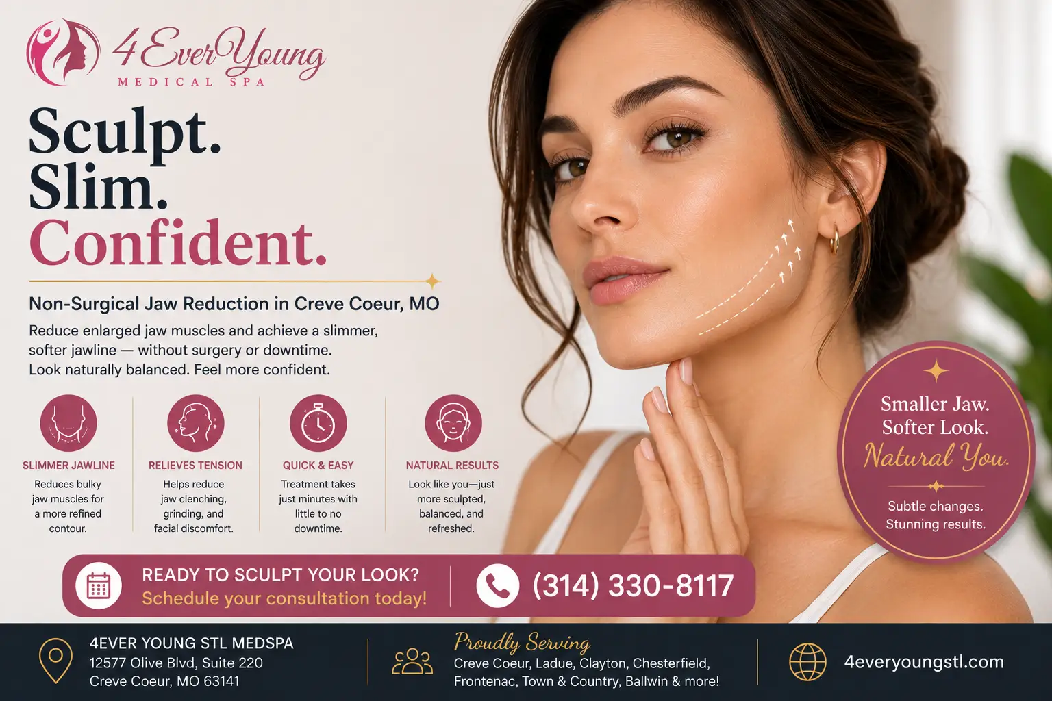 Non-Surgical Jaw Reduction in Creve Coeur, MO