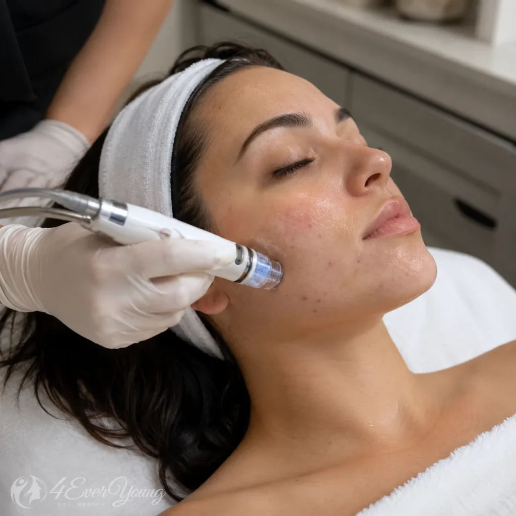 HydraFacial Treatment in Progress