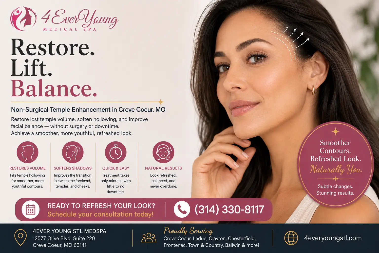 Non-Surgical Temple Enhancement in Creve Coeur, MO